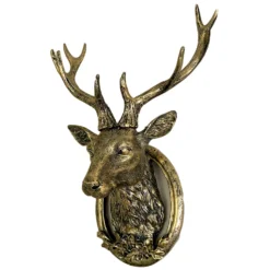 Antique Gold Stag Wall Head Large -Home Decoration IMG E1355 Recoveredcopy