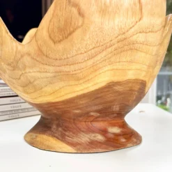 Teak Wood Buttercup Bowl -Home Decoration IMG E1487