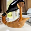 Rustic Drunken Duck Wine Bottle Holder