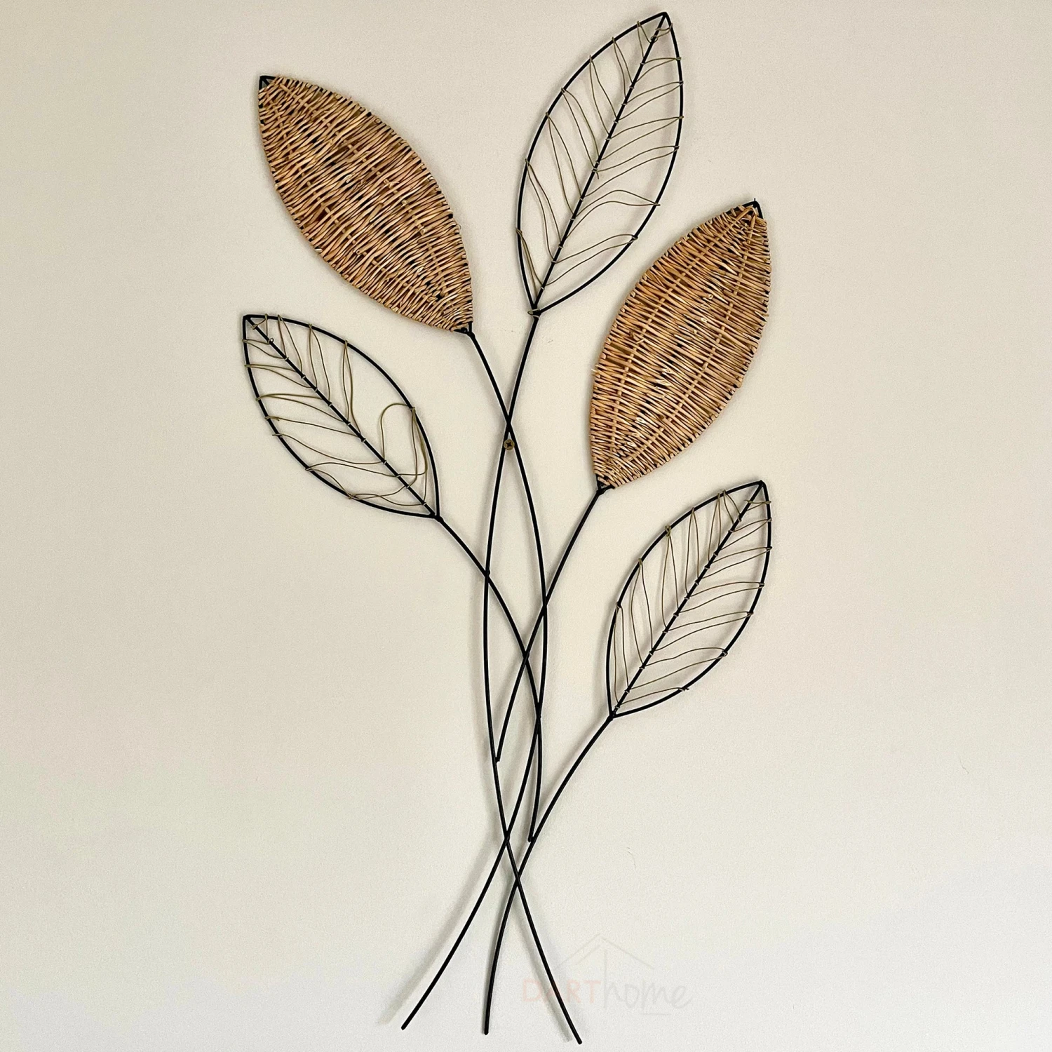 Woven Leaf Metal Wall Art 1 Woven Leaf Metal Wall Art