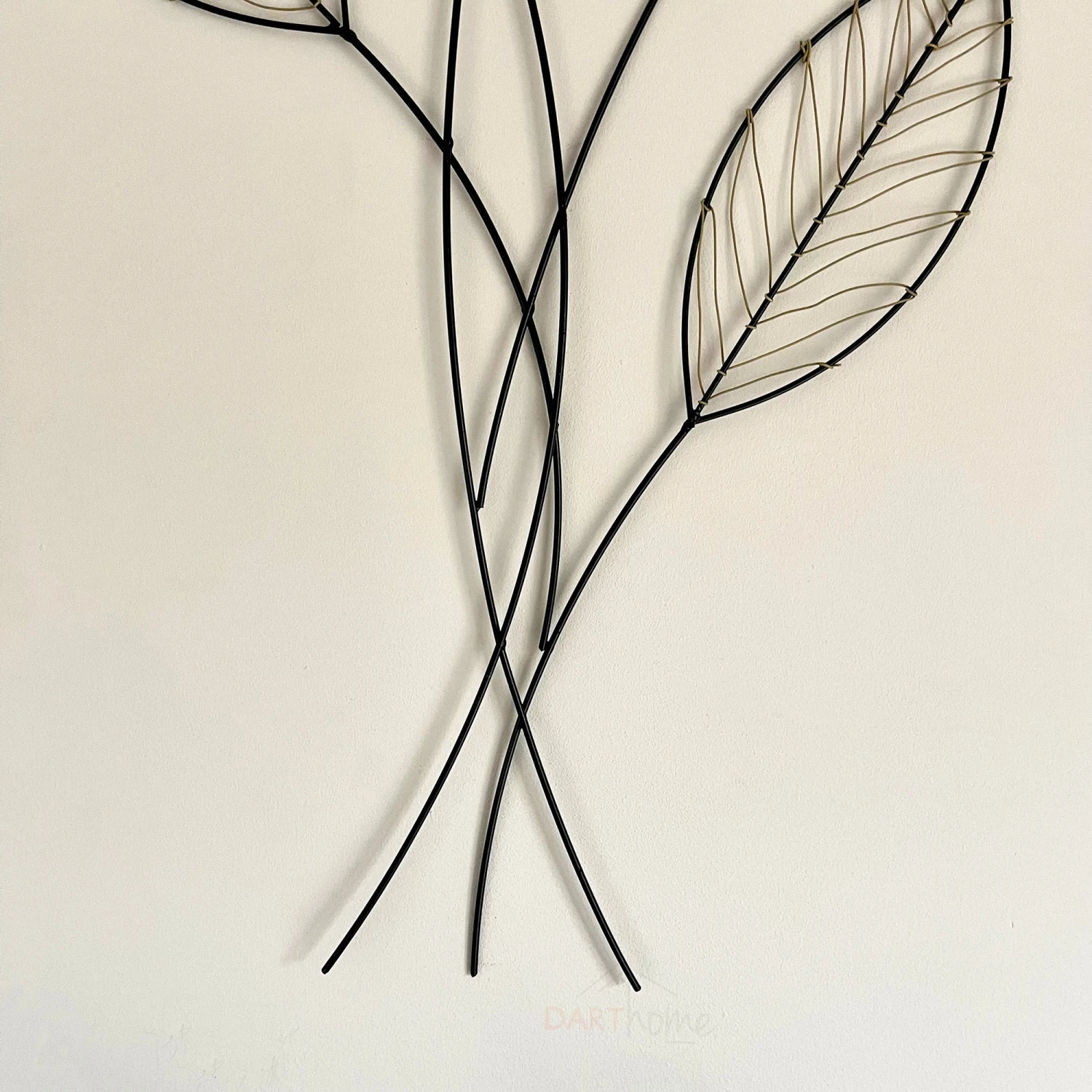 Woven Leaf Metal Wall Art 2 Woven Leaf Metal Wall Art - Image 2