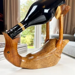 Rustic Drunken Duck Wine Bottle Holder -Home Decoration IMG E1501