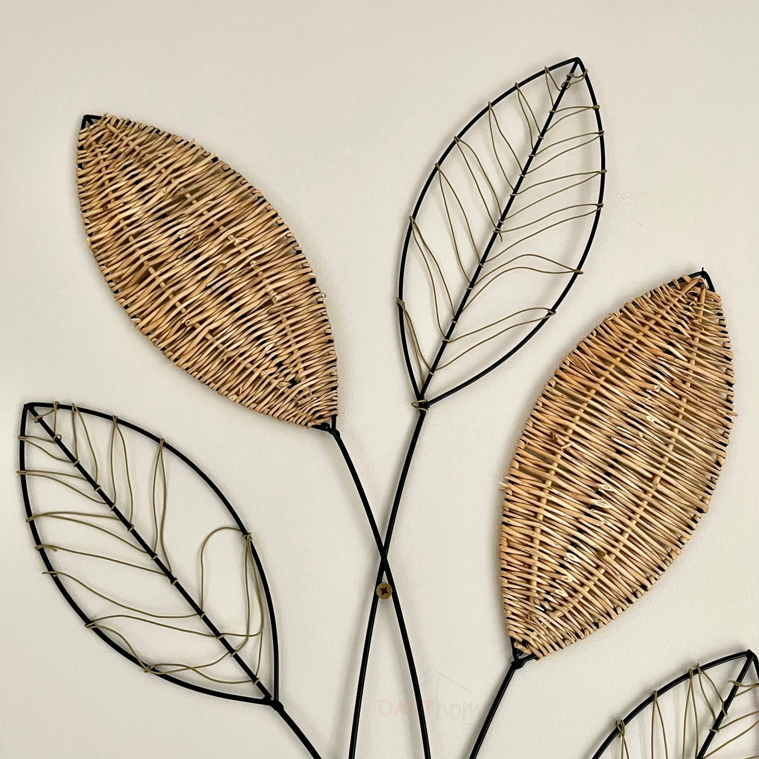 Woven Leaf Metal Wall Art 3 Woven Leaf Metal Wall Art - Image 3