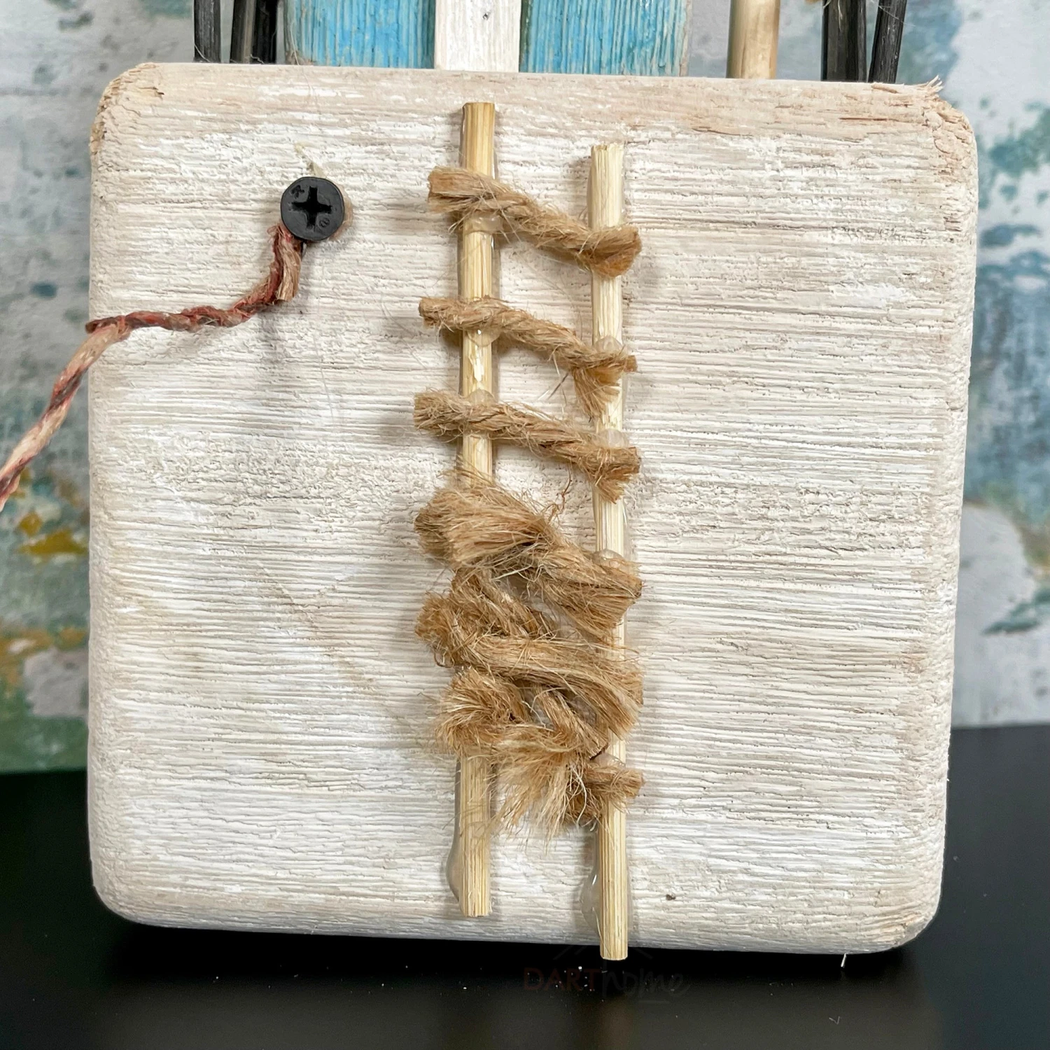 Wooden Harbourside Beach House W/ Boat Ornament 3 Wooden Harbourside Beach House W/ Boat Ornament - Image 3