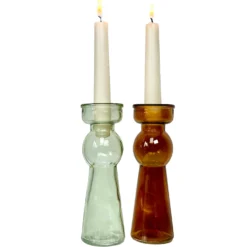 Set Of 2 Neutral Bubble Candlestick Holders 11 Set Of 2 Neutral Bubble Candlestick Holders -Home Decoration IMG E1531copy