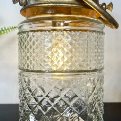 Battery Powered Glass Gold LED Glass Light -Home Decoration IMG E1533