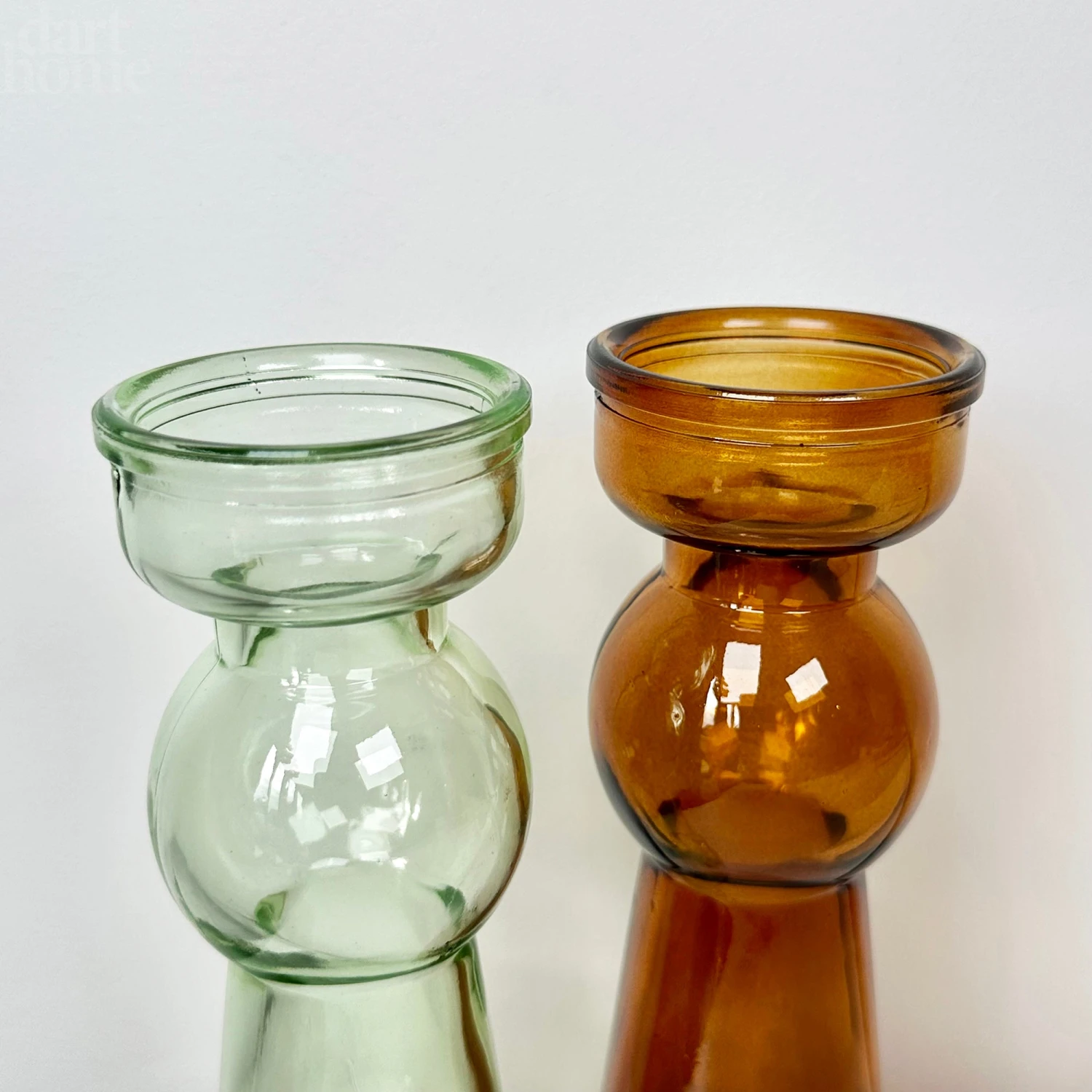 Set Of 2 Neutral Bubble Candlestick Holders 2 Set Of 2 Neutral Bubble Candlestick Holders - Image 2