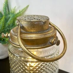 Battery Powered Glass Gold LED Glass Light -Home Decoration IMG E1537