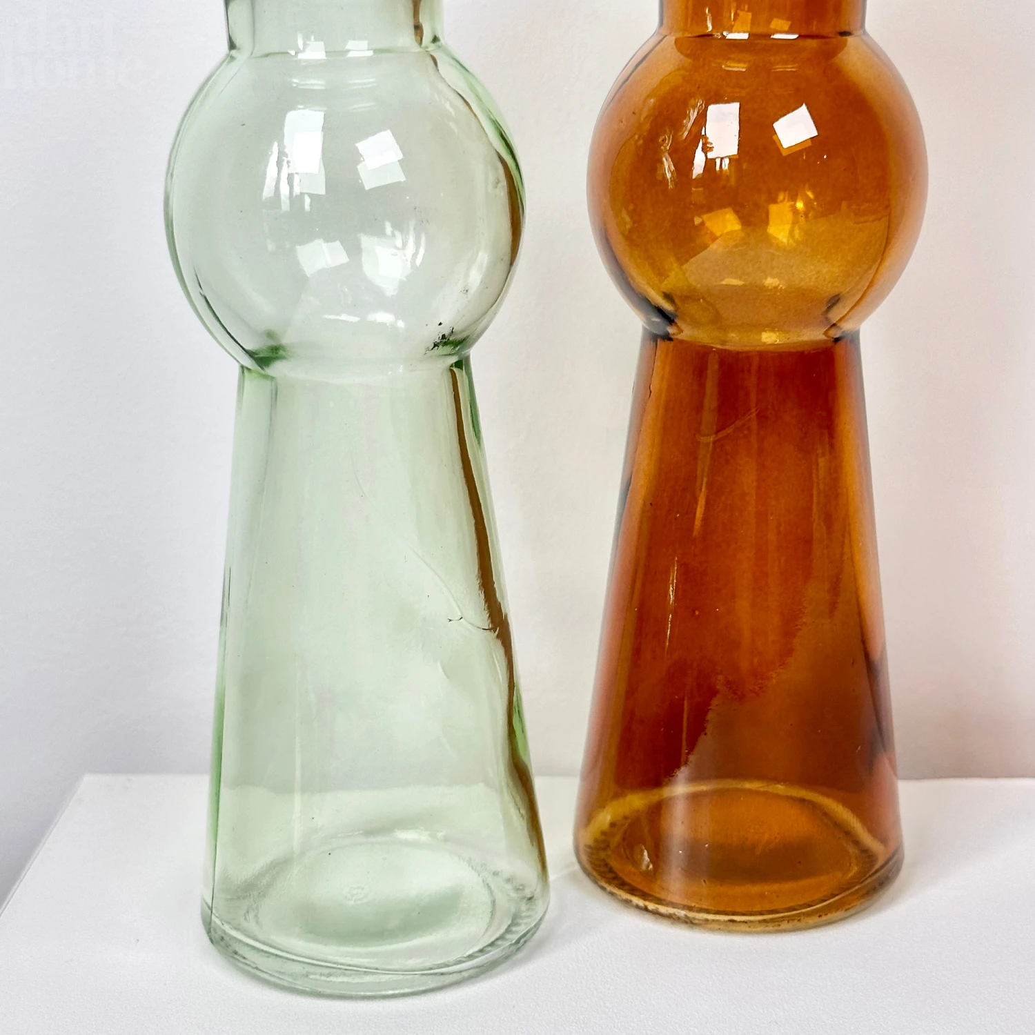 Set Of 2 Neutral Bubble Candlestick Holders 4 Set Of 2 Neutral Bubble Candlestick Holders - Image 4