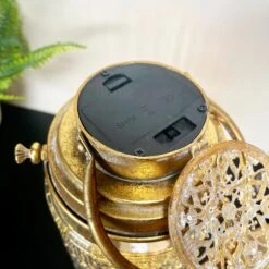 Battery Powered Glass Gold LED Glass Light -Home Decoration IMG E1539