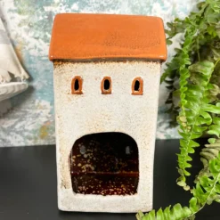 Ceramic Speckled Grey House Tea Light Candle Holder -Home Decoration IMG E1578 edited304