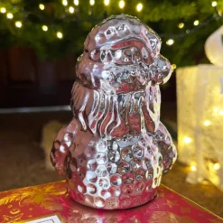 Silver Sparkle Santa Claus Ornament 8 Silver Sparkle Santa Claus Ornament -Home Decoration IMG E1739