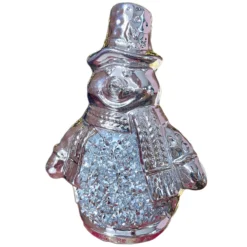 Silver Sparkle Snowman Ornament -Home Decoration IMG E1749copy
