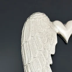 Silver Angel Wings With Heart Deco 7 Silver Angel Wings With Heart Deco -Home Decoration IMG E1787