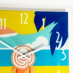South Beach Lounging Glass Wall Clock -Home Decoration IMG E1847