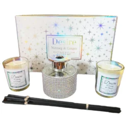 Nutmeg & Ginger Christmas Candle Diffuser Gift Set -Home Decoration IMG E1916copy