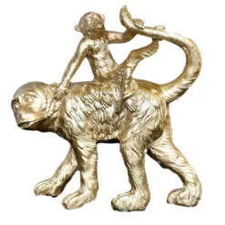 Gold Monkey Figurine -Home Decoration IMG E1925copy