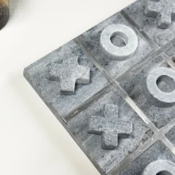 Grey Marble Tic Tac Toe Game 11 Grey Marble Tic Tac Toe Game -Home Decoration IMG E1988