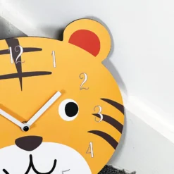 Tiger Head Childrens Wall Clock -Home Decoration IMG E2157