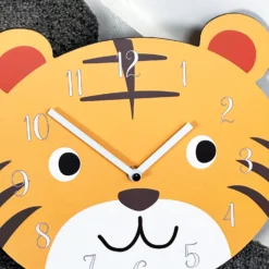 Tiger Head Childrens Wall Clock -Home Decoration IMG E2158 15a50905 64b6 46e4 b856 b8116521b104