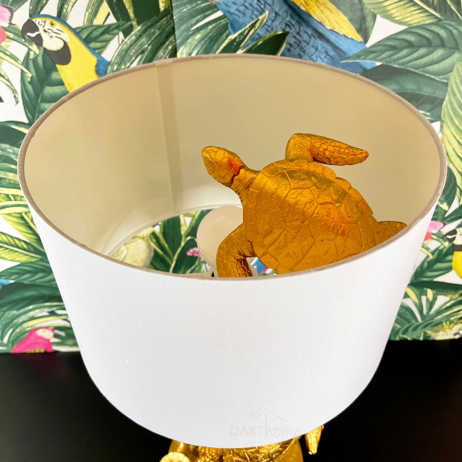 Large Gold Turtle Table Lamp 4 Large Gold Turtle Table Lamp - Image 4