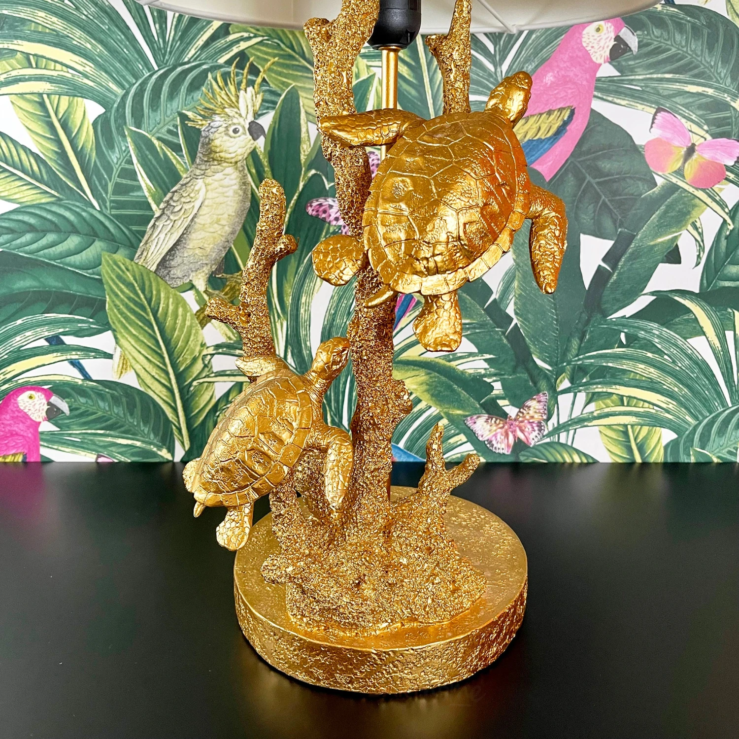 Large Gold Turtle Table Lamp 3 Large Gold Turtle Table Lamp - Image 3