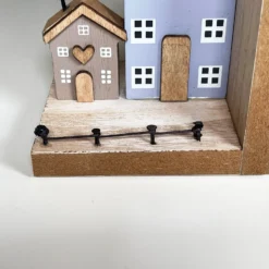 Wooden House Bookends Set -Home Decoration IMG E2233