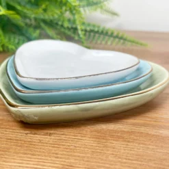 Set Of 3 Heart Trinket Trays -Home Decoration IMG E2323