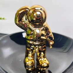 Black & Gold Spacemen Trinket Dish -Home Decoration IMG E2367