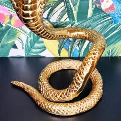 Gold Coiled Snake Candlestick Holder -Home Decoration IMG E2378