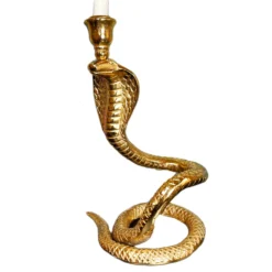 Gold Coiled Snake Candlestick Holder -Home Decoration IMG E2382copy