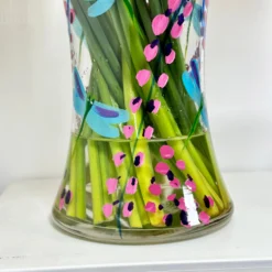 Hand Painted Glass Dragonfly Vase 12 Hand Painted Glass Dragonfly Vase -Home Decoration IMG E2604
