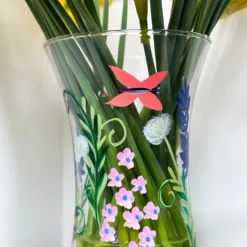 Hand Painted Glass Botanical Butterflies Vase -Home Decoration IMG E2622 885e610a 4b3a 4b56 87c0 0b3b7a185844