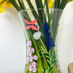 Hand Painted Glass Botanical Butterflies Vase -Home Decoration IMG E2623 eecab5a4 95ff 4d2c b1e7 8506a71a3855