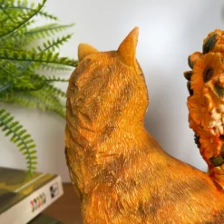 Autumn Flower Fox Ornament -Home Decoration IMG E2951