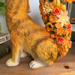 Autumn Flower Fox Ornament -Home Decoration IMG E2952