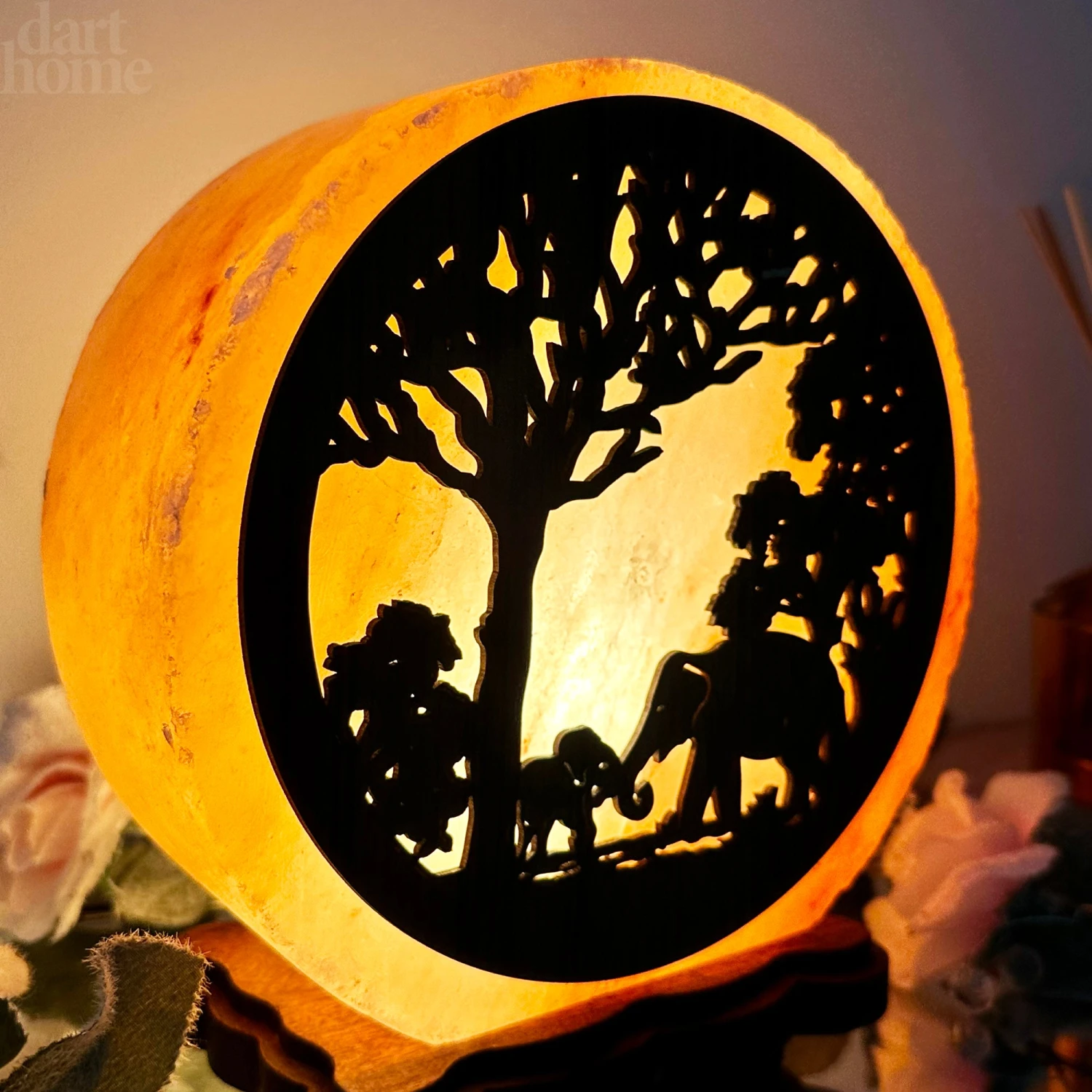 Elephant Sunset Salt Lamp 6 Elephant Sunset Salt Lamp - Image 6