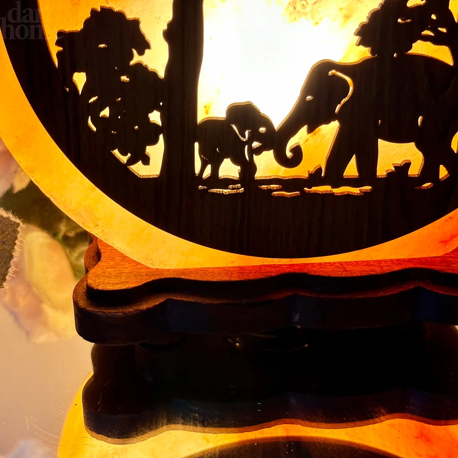 Elephant Sunset Salt Lamp 7 Elephant Sunset Salt Lamp - Image 7