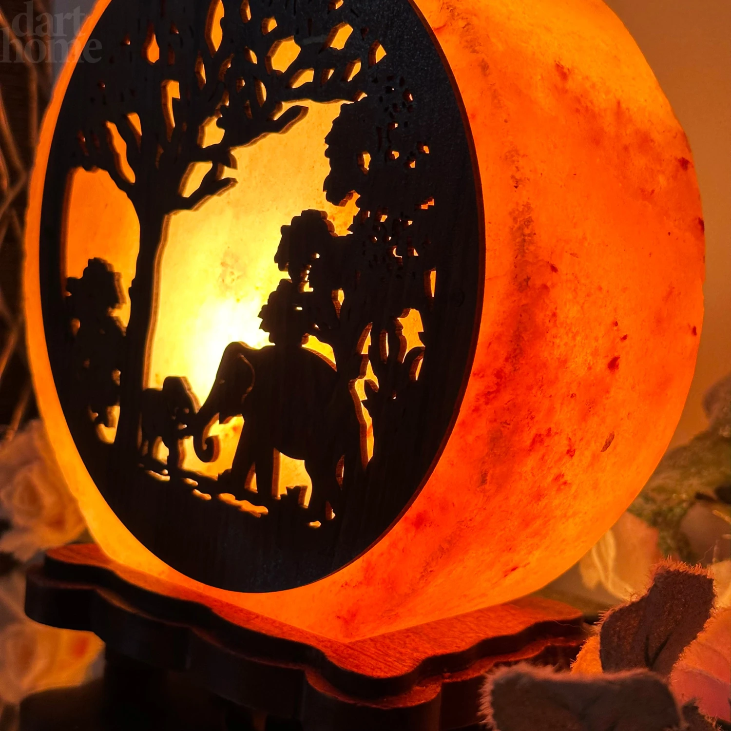 Elephant Sunset Salt Lamp 12 Elephant Sunset Salt Lamp - Image 12