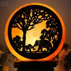 Elephant Sunset Salt Lamp 26 Elephant Sunset Salt Lamp -Home Decoration IMG E2970