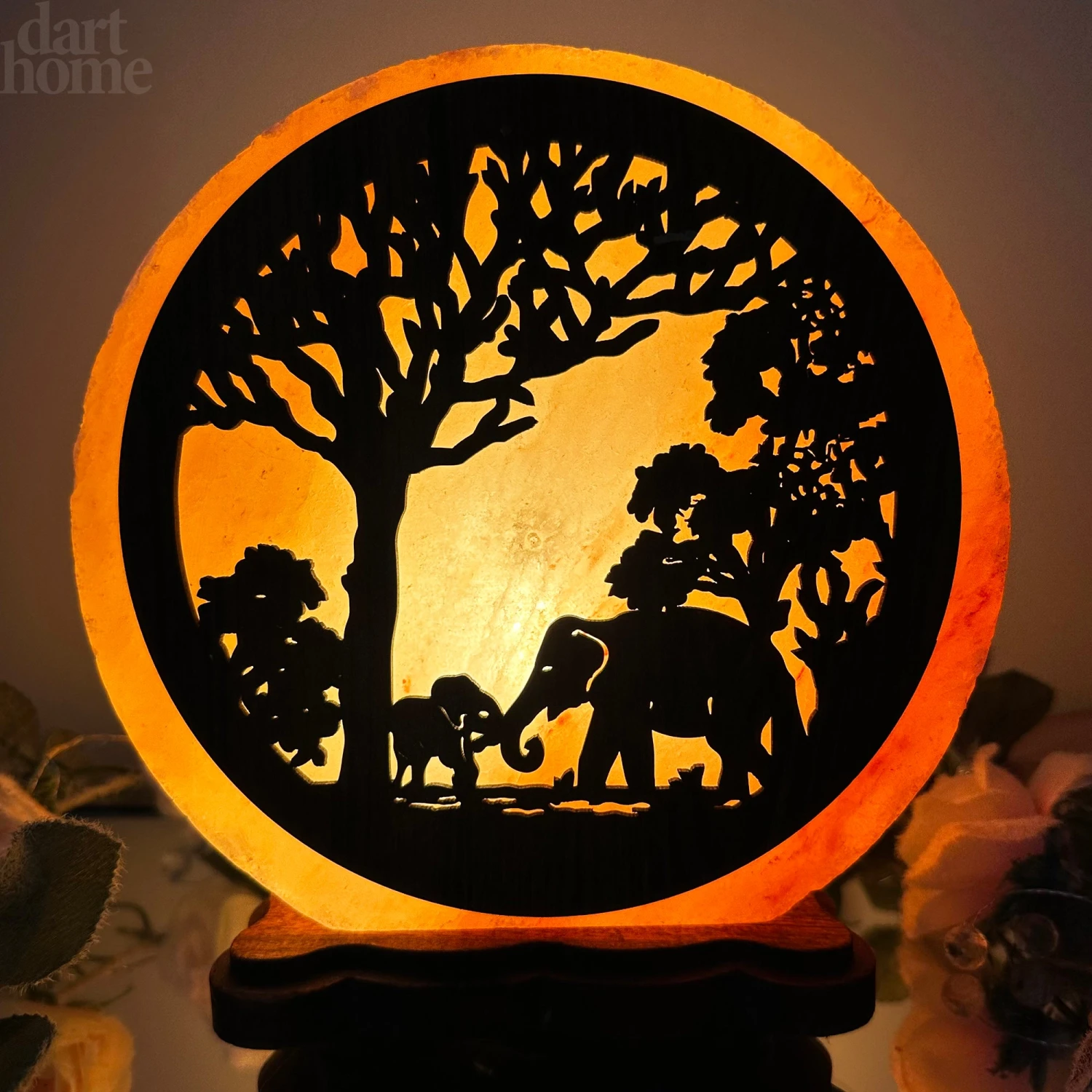 Elephant Sunset Salt Lamp 13 Elephant Sunset Salt Lamp - Image 13