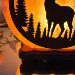 Winter Stag Salt Lamp 16 Winter Stag Salt Lamp -Home Decoration IMG E2983