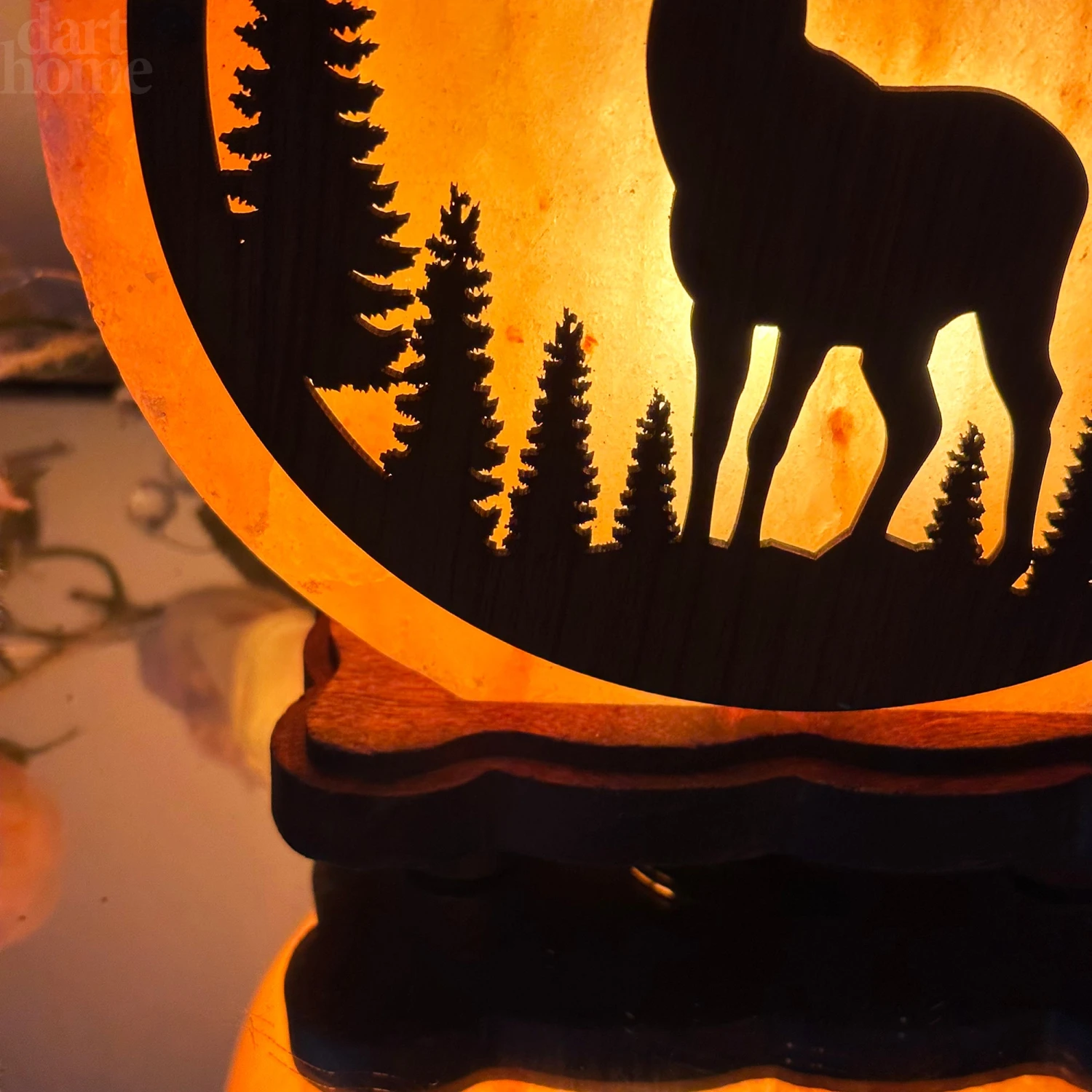 Winter Stag Salt Lamp 6 Winter Stag Salt Lamp - Image 6