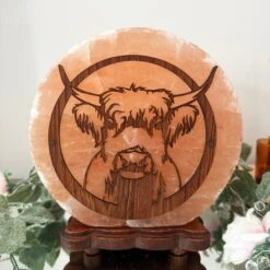 Highland Cow Salt Lamp -Home Decoration IMG E3007