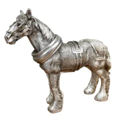 Silver Shire Horse Figurine -Home Decoration IMG E3066copy