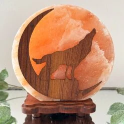 Howling Fox Himalayan Salt Lamp -Home Decoration IMG E3075