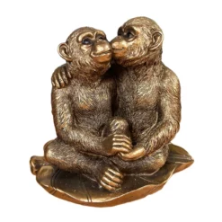Bronze Romantic Monkey Couple Figurine 19 Bronze Romantic Monkey Couple Figurine -Home Decoration IMG E3154copy