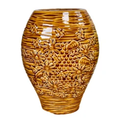 Ceramic Golden Bees Vase -Home Decoration IMG E3183copy