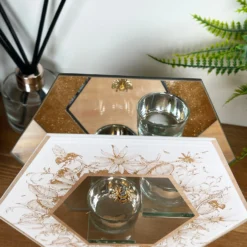 Honeycomb Double Tea Light Holder -Home Decoration IMG E3214