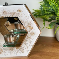 Honeycomb Double Tea Light Holder -Home Decoration IMG E3215